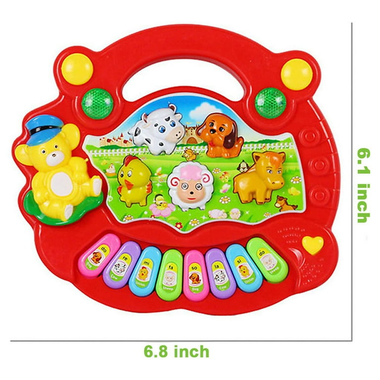 POINTERTECK Musical Baby Toys 6 to 12 Months, Baby Piano Light Up Animal  Musical Toys for Toddlers 1-3, Infant Kids Learning Toys for 1 Year Old  Girl Boy, Baby Toys 12-18 Months Gifts 