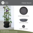 thumbnail image 2 of The HC Companies Plant Saucer Round - Drainage Holes - 10" Warm Gray, 2 of 7