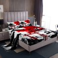 thumbnail image 1 of Erosebridal Japanese-Style Sheet Set Twin, Red Maple Tree Bedding Sets Twin Size, Watercolor Ink Decor 3pcs, 1 of 7