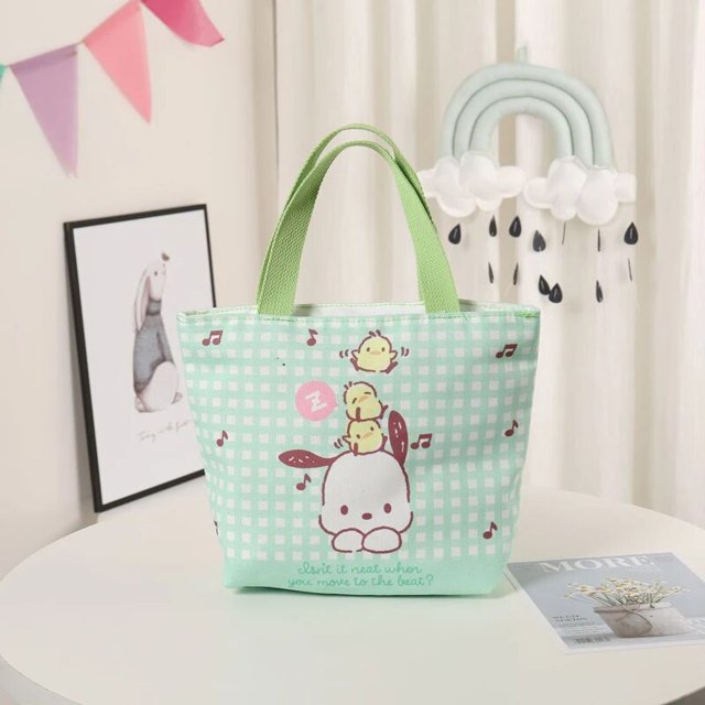 Bolso de mano de dibujos animados para amigos, bolsa de almacenamiento de dibujos animados, bonito, regalo de cumpleaños, Cinnamoroll Kuromi, Hello Kitty Melody