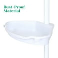 thumbnail image 6 of Yesfashion Rustproof Shower Caddy Corner for Bathroom, Bathtub Storage Organizer for Shampoo Accessories,4-Tier Adjustable Shelves with Tension Pole, up to 123 inch, White, 6 of 7