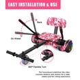thumbnail image 4 of CBD Hoverboard with Seat Attachment, 6.5" Self Balancing Hover Board Scooter with Bluetooth Speaker & LED Lights, Hoverboard for Kids, Pink, 4 of 7
