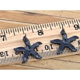 thumbnail image 3 of Alilang Synthetic Jet Black Color Playful Dancing Starfish Crystal Rhinestone Element Stud Earrings, 3 of 4