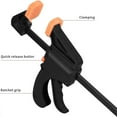 thumbnail image 3 of 4 Pcs Quick Grip Clamps, 4 Inch Woodworking F Clamps, 3 of 5