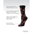 thumbnail image 3 of MeMoi Hot Sriracha Bamboo Blend Crew Socks - Womens - Female, 9-11, Black, 3 of 7