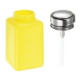 thumbnail image 3 of Uxcell 2 Pcs Alcohol Liquid Press Pumping Dispenser 200ML Nail Polish Remover Empty Bottle Yellow, 3 of 5