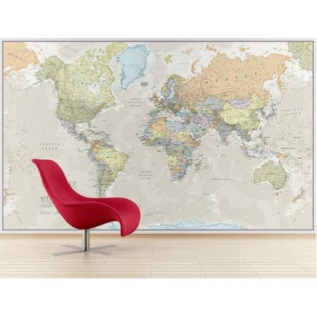 Waypoint Geographic Giant World Map Wall Mural