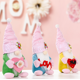 thumbnail image 5 of Decoraciones de gnomos para el día de la madre, gnomo rosa hecho a mano para mamá, gnomo sueco, adornos de mesa de felpa para regalo de la madre, decoración del hogar, suministros para fiestas Xemadio WMZL-1107-2, 5 of 7