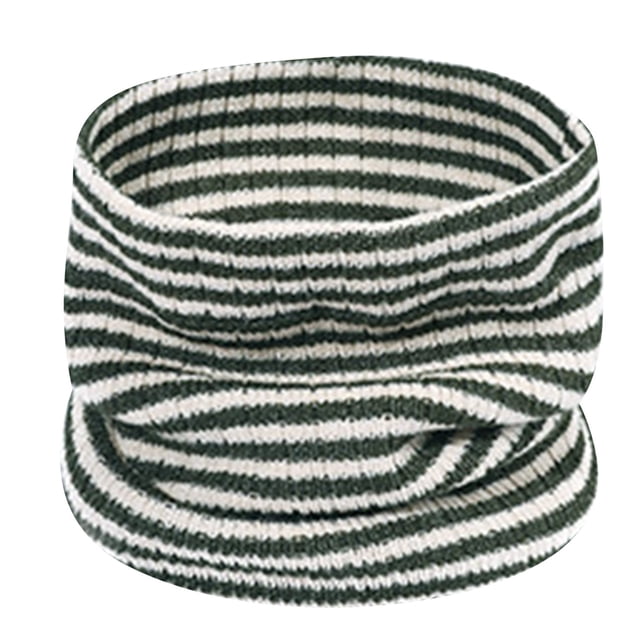 Neckerchief Winter Neck Warmer Two Color Striped Neck Cover Soft Brushed Face Scarf Outdoor Face Protection Knitted Face Neckerchief
