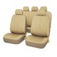 thumbnail image 3 of Luzkey Fundas de asiento de coche de piel sintética, lavables, fundas para asientos delanteros y traseros, protector impermeable clásico para vehículos, SUV, accesorios para coche, color negro, 3 of 6