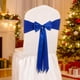 thumbnail image 5 of Bow Chair Decoration Ties Bow Stretch Floating Decorative Tape, Chair Cover Not Included, Holiday Party Decorations, Festive Home Decor, Wedding Table Toppers, for Living Room, Metal Frame, Easy to, 5 of 9