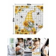 thumbnail image 4 of Gnomes Cloth Napkins Set of 4 Reusable Dinner Napkins, Vintage Yellow Sunflower Summer Bee Grey Plaid Cocktail Napkin Washable Table Napkins for Wedding/Holiday Party/Baby Shower 20"x20", 4 of 7
