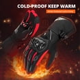 thumbnail image 3 of Guantes de Moto impermeables a prueba de viento, manoplas de dedo completo para montar en Moto, pantalla táctil, Motocross, Invierno, 3 of 5