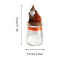 thumbnail image 3 of Tepsmf Halloween Pumpkin Glass Jar Candy Storage Container with Lid Small Gift Treat Holder Holiday Decor Prop, 3 of 7