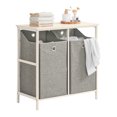 thumbnail image 2 of SoBuy BZR57-W, Bathroom Storage Laundry Cabinet With 2 Removable Laundry Baskets, 2 of 7