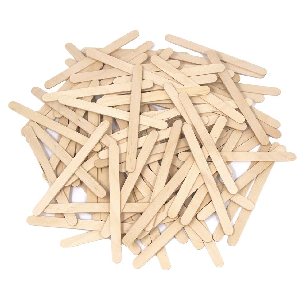 Wood Craft Popsicle Sticks, Natural, 4-1/2-Inch, 100-Count