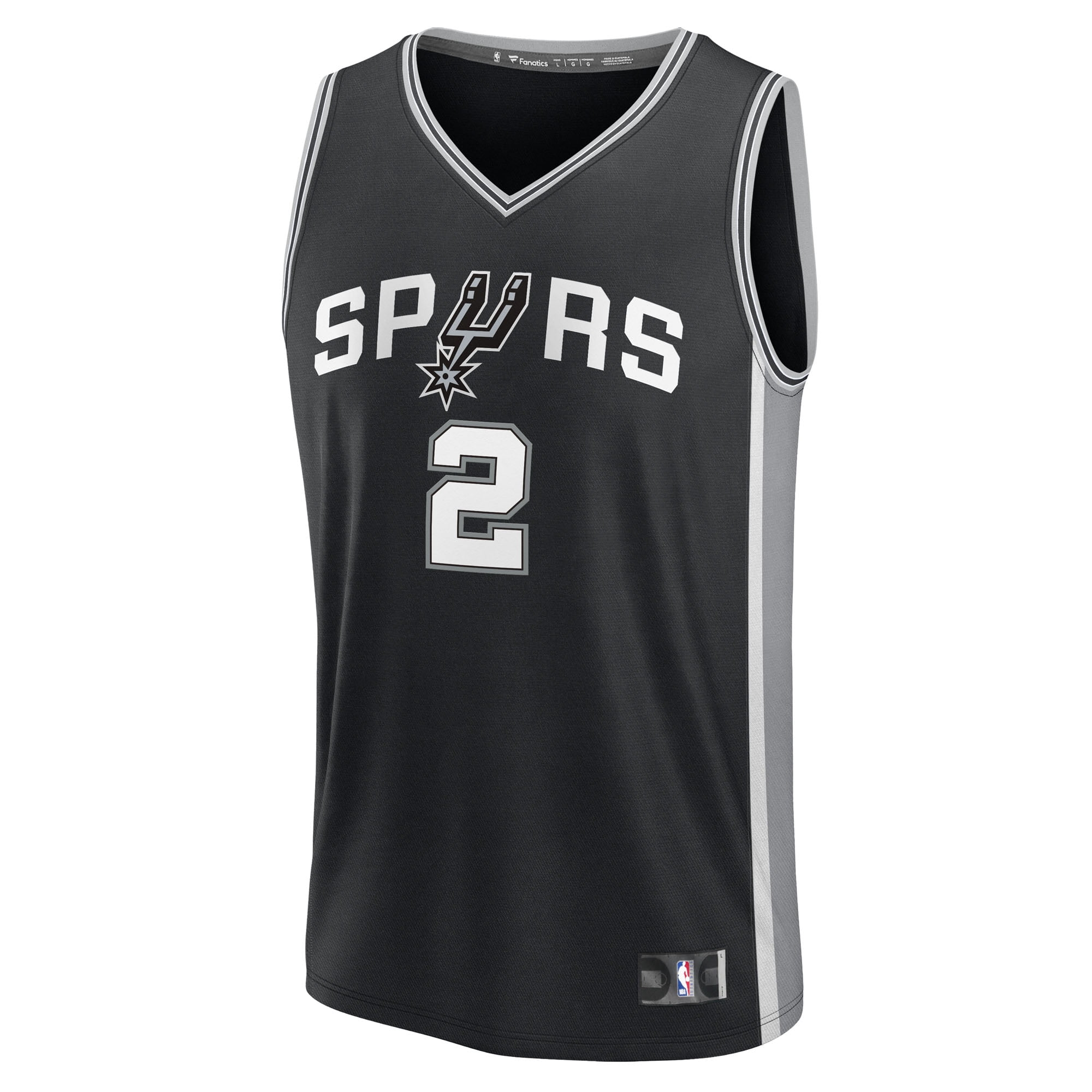 Men's Fanatics Dylan Harper Black San Antonio Spurs 2025 NBA Draft
