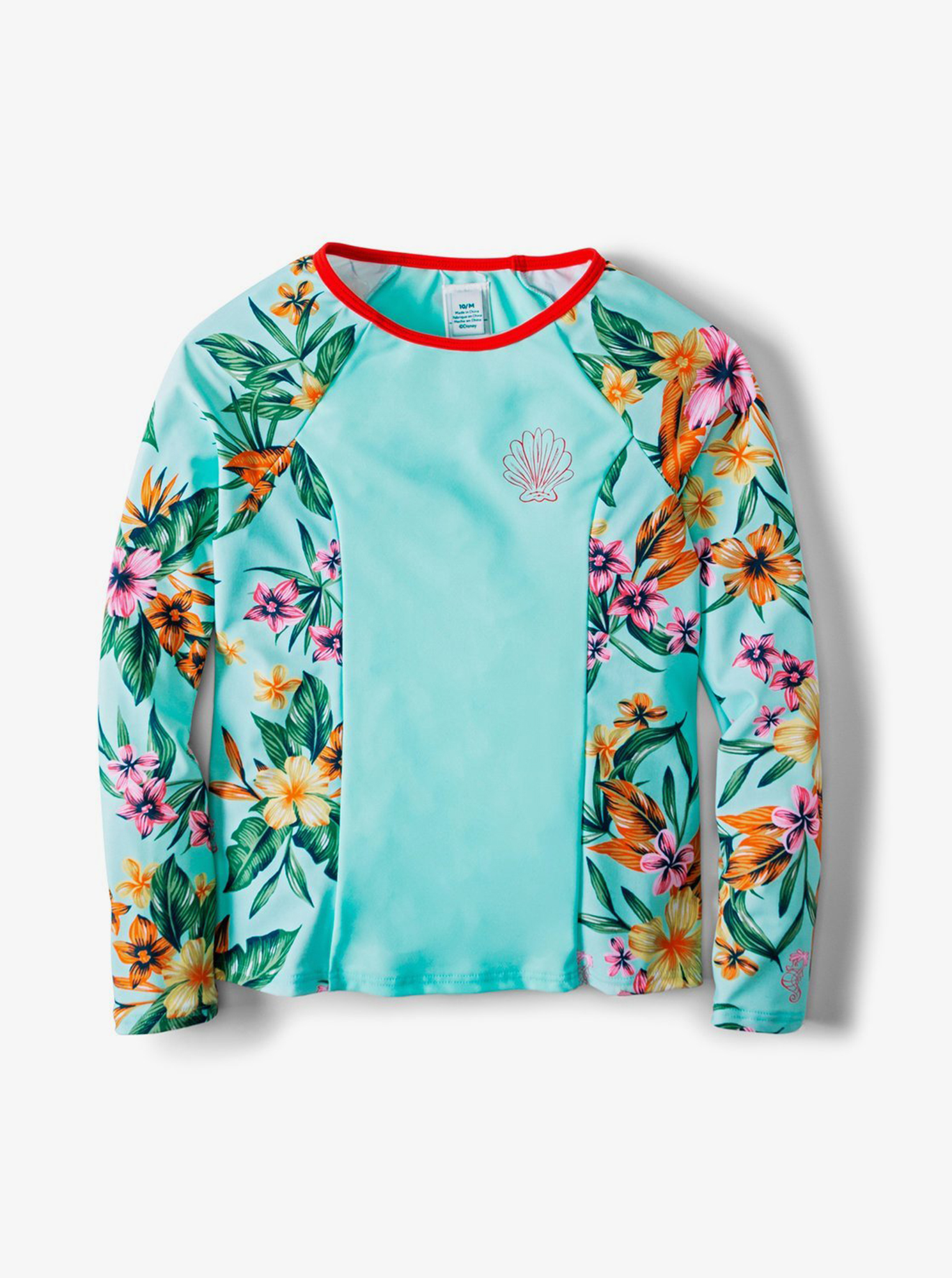 Roxy Girls' Heritage Flora Long Sleeve Rash Guard
