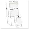 "MasterVision Silver Easy Clean Dry Erase Quad-Pod Presentation Easel, 45"" to 79"", Silver"