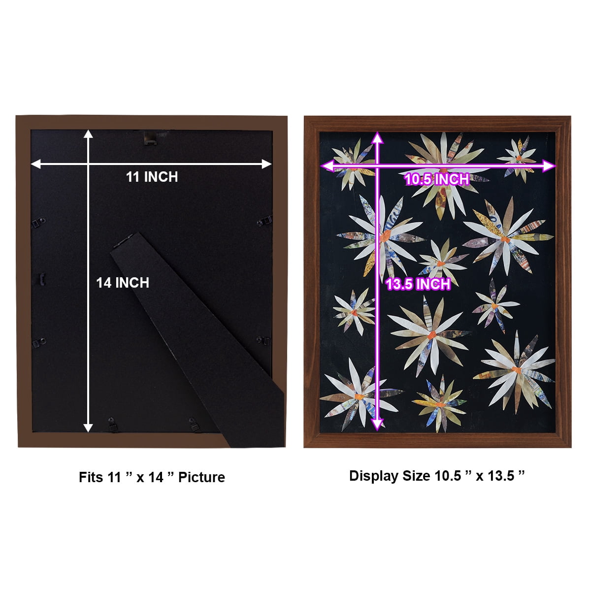 Starburst Too I - Framed Print w/glass - Chestnut