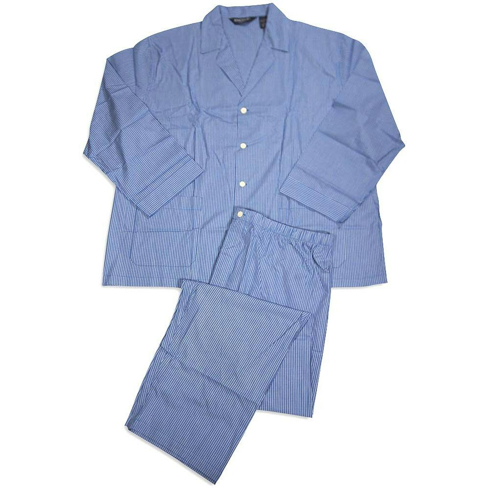 Knothe Lux - Knothe Lux - Big Mens Long Sleeve Pajamas Blue / XX-Large ...