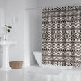 thumbnail image 3 of Tribal Inspired Shower Curtain 72x84 Inches, Quick-Drying Polyester with Plastic Hooks, Boho Chic Rustic Earthy Bathroom Decor Style, 3 of 5