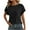 A-Black, variant on Wyobmus Short Sleeve Tops for Women V Neck Short Sleeve Sweater Casual Ribbed Knit Going Out Summer Tops Loose Fit Tunic Blouse C-Olive Green