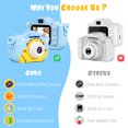 thumbnail image 5 of Kids Selfie Camera,1080HD 20MP Digital Camera for Boys Girl,Kids Toys Christmas Birthday Gifts for Girls Age 3-12 Kids Camera with 32GB SD Card, 5 of 8