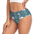 thumbnail image 2 of Balery Flamingo Ropa Interior de Algodón para Mujer con Dibujo – Braguitas Cómodas y Elásticas, Estilo Clásico-Large, 2 of 6