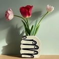 thumbnail image 4 of Unique Hand Vases Hand Shaped Decorative Resin Vase,Funny Flower Vase For Table Centerpiece,Modern Vase Decorative, 4 of 8