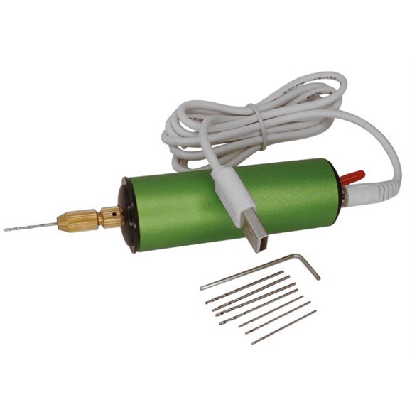 Yeacher 5V USB Multi-fonction Home Household Manual DIY Mini Electric Drill Wood Plastics Hole Drilling 0.8~1.2mm Clamping Ranges Utility Drill Tool
