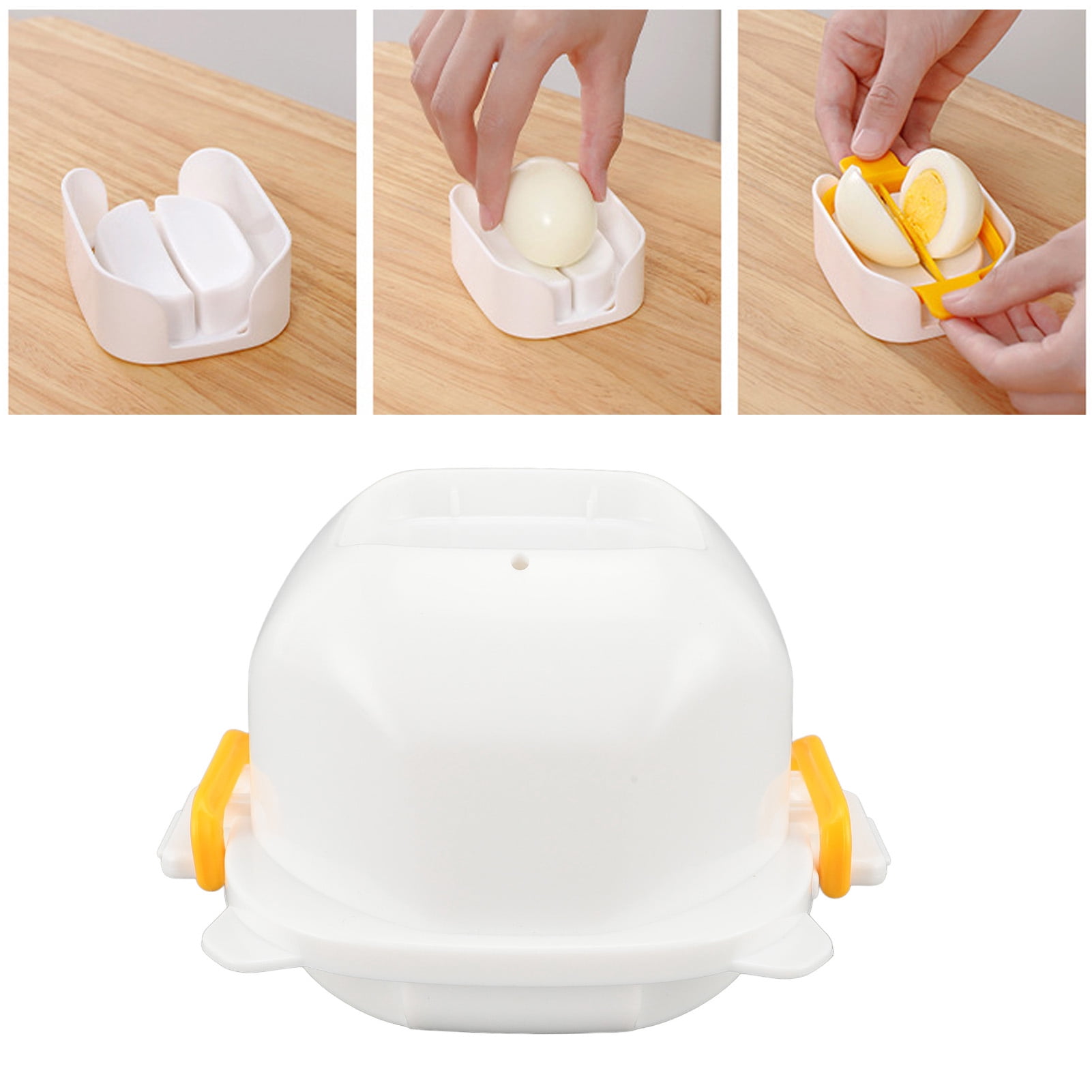 Microwave Boiled Egg Poacher, Fast Microwave Boiled Egg Cooker Steaming Cutting 4 Cavities  For Home
