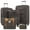 Brown, variant on 【LuckyNote】3 Piece Softside Luggage Set with Duffel Bag, Expandable TSA Lock Suitcase on Spinner Wheels