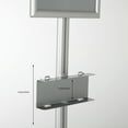 thumbnail image 5 of M&T Displays Floor Stand Universal Holder for Healthcare Product Box with 3.54 - 5.91x9.84 Inch Front Loading Opti Snap Frame Poster Sign Post, Face Mask, Disposable Glove, Facial Tissue, Hospital, 5 of 6