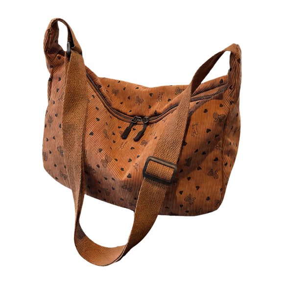 Bolso cruzado para mujer, multiusos, moderno, ideal como regalo o para ir de compras a la playa. Marrón