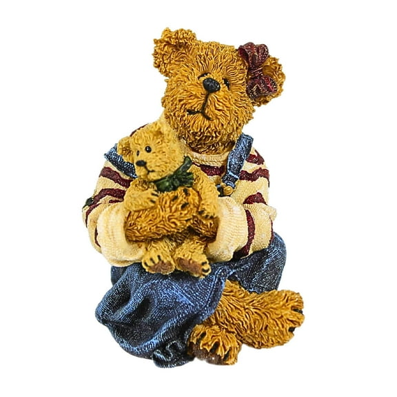 Boyds Bears Resin Megan Mcbruin & Friend...Bear Hugs - 1 Figurine 2.5 Inch, Resin - Bearstone Americana 228428
