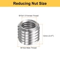 thumbnail image 2 of Uxcell 12pcs Thread Repair Inserts M14 x 2 Male to M10 x 1.5 Female Thread 12mm Long Stainless Steel Reducing Nuts Metric Self Tapping Sleeves, 2 of 7