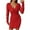 D-Red, variant on Adeawade Women Dresses V Neck Long Sleeve Lace Bodycon Party Dress Fall Winter Occasion Stylish Clothes Black L