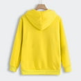 thumbnail image 3 of WEIYLL Womens Tops Cat Pouch Pockets Hood Pullover Carry Animal Breathable Sweat Yellow Top Sizes XXXL, 3 of 4