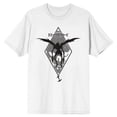 thumbnail image 5 of Death Note Ryuk Skull and Apple Men's White Graphic Tee, 5 of 6