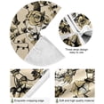 thumbnail image 2 of Coolnut 47.2" Skull Surrounded with Plants Christmas Tree Skirt, Soft Christmas Tree Mat Merry Xmas Tree Skirt Ornaments for Indoor Outdoor Farmhouse Holiday Party Decoration, 2 of 6