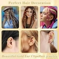 thumbnail image 4 of Yoyauz 10PCS Accessories For Braiding, Women'S Braids, Metal Gold Rings Cuff Clips For Braids Accessories Braids For Decoration Of Braided Jewelry, 4 of 6