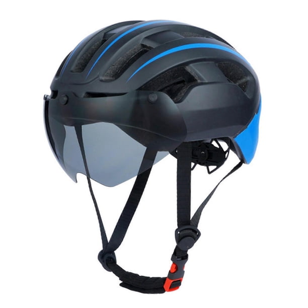 Outdoor Cycling Helmets with Light Bike Helmets with Magnetic Goggles for Night Riding