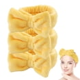 thumbnail image 1 of Paquete de 3 diademas para mujer, bandas para el cabello antideslizantes con lazos, orejas de conejo, para hacer ejercicio, correr, hacer deporte, diadema elástica para el cabello para niñas,, 1 of 5