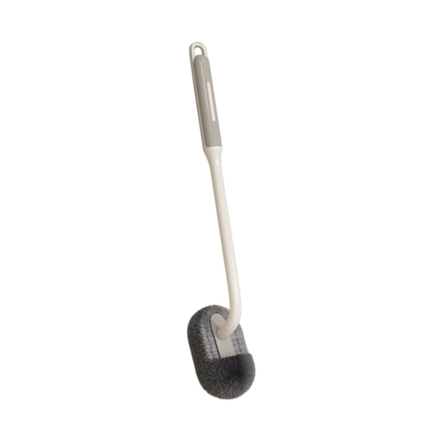 Cepillo para inodoro de uso doméstico, montado en la pared o de pie, mango largo, estropajo para inodoro con ventilación, base de secado a prueba de fugas, herramienta de limpieza para el baño.