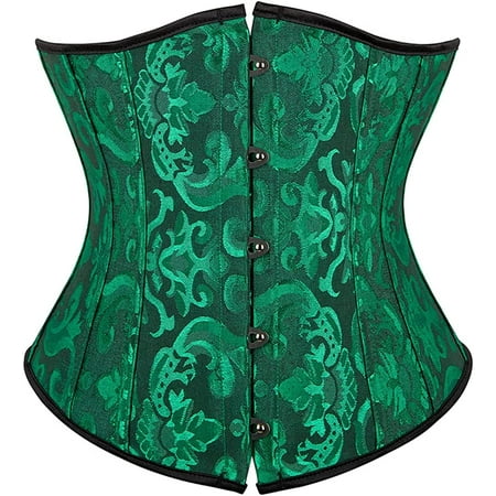 

QWZNDZGR Women s 9427 Lace Up Boned Underbust Waist Trainer Corset