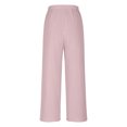 thumbnail image 6 of LADIGASU Womens Oversized Cotton And Linen Embroidered Casual Pants Retro Wide Leg Loose Pants, 6 of 6