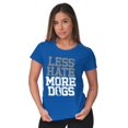 thumbnail image 3 of Less Hate More Dogs Peace Relaxed Pet Womens Slim Fit Graphic Tee Brisco Brands M, 3 of 5