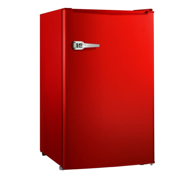 Willz 3.5 Cu. Ft. Single Door Retro Mini Fridge WLR35RD, Red Walmart