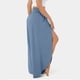 thumbnail image 3 of ICHUANYI Clearance Women's Spring And Solid Color Elastic Waist Cotton Leggings Casual Pants(Blue, XL) ICHUANYI WER2023081017680, 3 of 5
